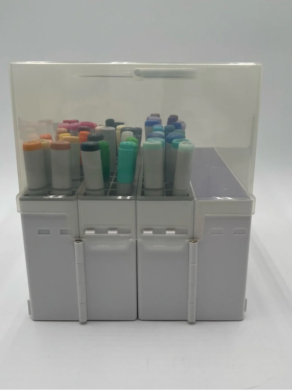 Copic Sketch Ciao Multiliner Markers Lot of 53 Assorted Colors Art Pens w/case